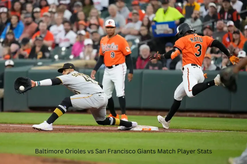 All About Baltimore Orioles vs San Francisco Giants Match Player Stats